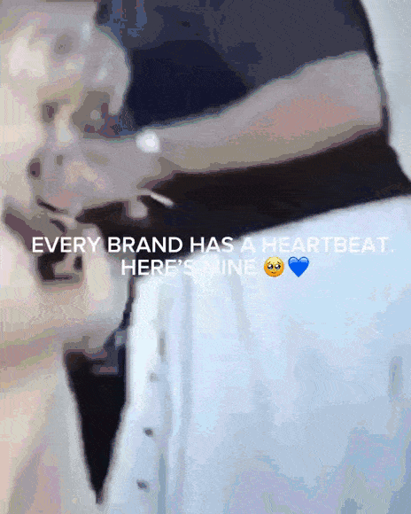 Every brand has a heartbeat. Here's mine. 🥹💙