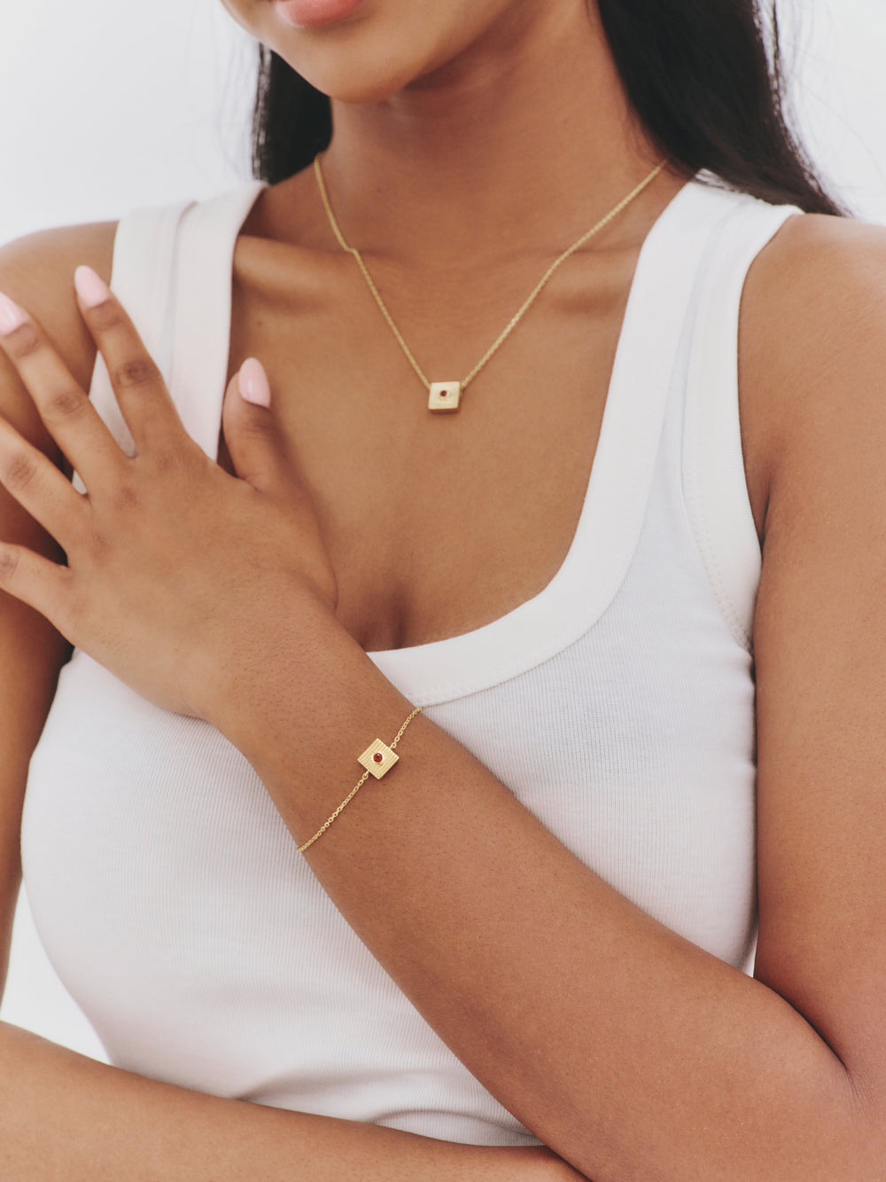'BRAVER THAN YOU THINK' FIXED CHARM BRACELET