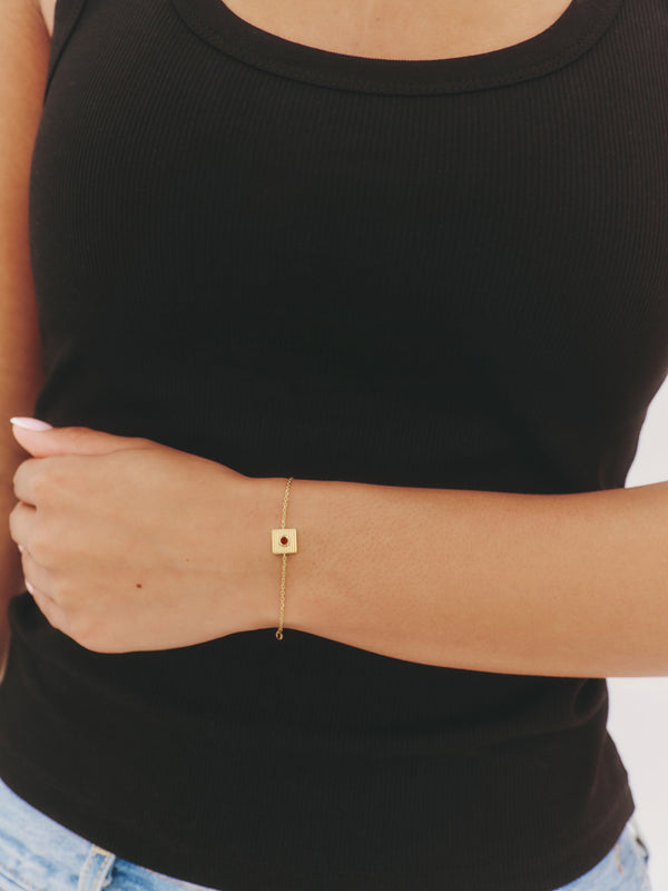 'BRAVER THAN YOU THINK' FIXED CHARM BRACELET
