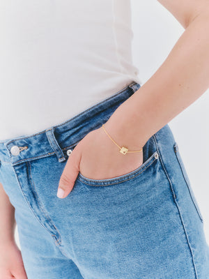 'GRATITUDE IS THE ATTITUDE' FIXED CHARM BRACELET