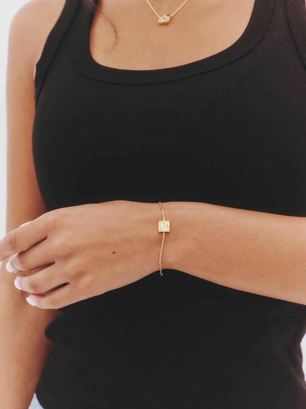 'TRUST IN THE TIMING' FIXED CHARM BRACELET