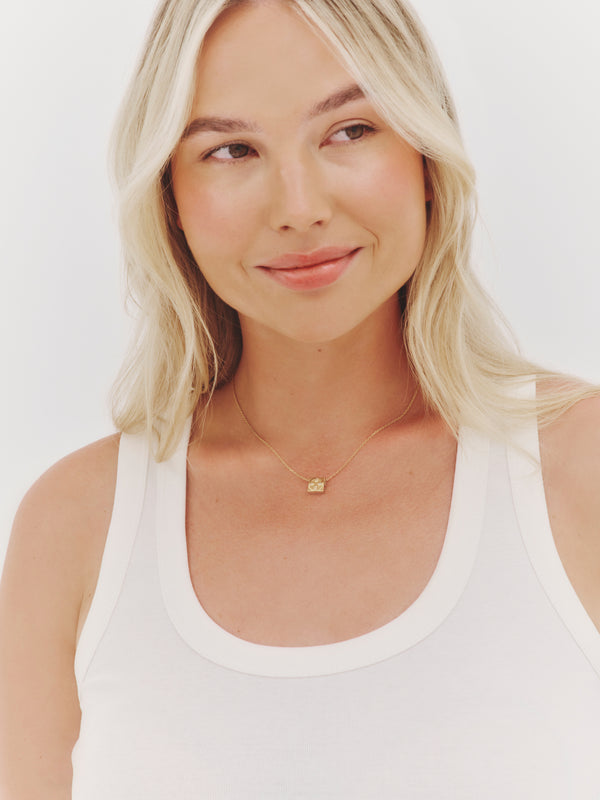 'TRUST IN THE TIMING' NECKLACE PENDANT CHARM