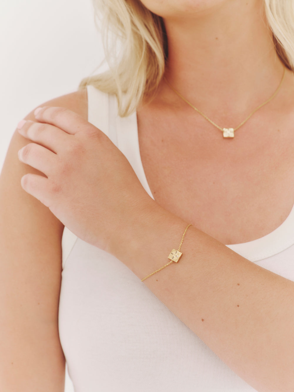 'TRUST IN THE TIMING' FIXED CHARM BRACELET