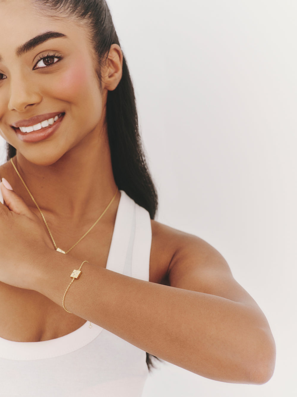 'TRUST IN THE TIMING' FIXED CHARM BRACELET