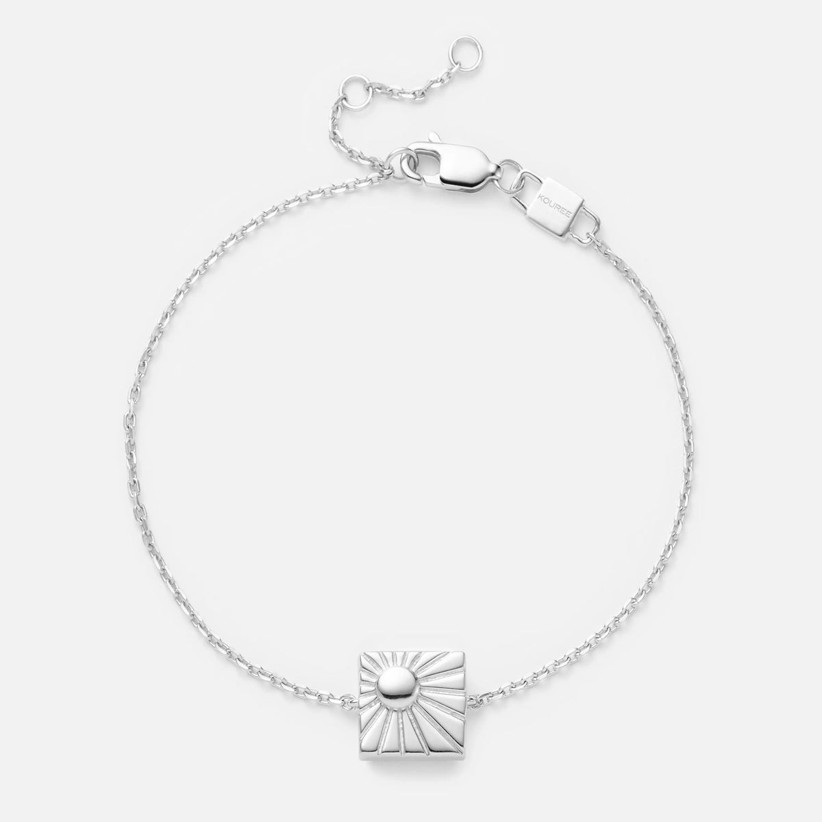 'Be The Sunshine' Fixed Charm Bracelet in 925 Sterling Silver
