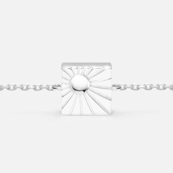 'BE THE SUNSHINE' FIXED CHARM BRACELET (925 Sterling Silver)