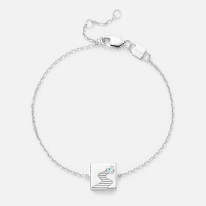 'YOU KNOW THE WAY' FIXED CHARM BRACELET (925 Sterling Silver)