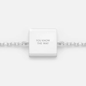 'YOU KNOW THE WAY' FIXED CHARM BRACELET (925 Sterling Silver)