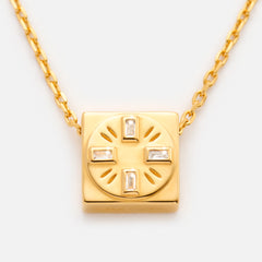 'TRUST IN THE TIMING' NECKLACE PENDANT CHARM