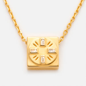 'TRUST IN THE TIMING' NECKLACE PENDANT CHARM