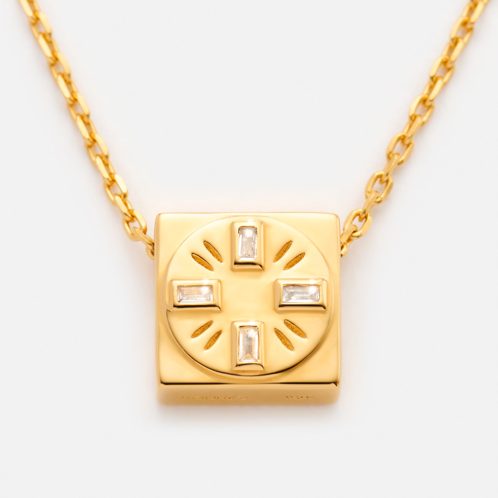 'TRUST IN THE TIMING' NECKLACE PENDANT CHARM