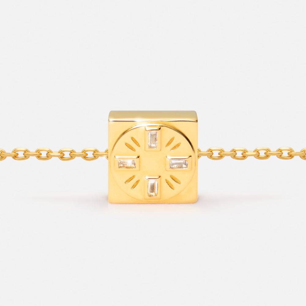 'TRUST IN THE TIMING' NECKLACE PENDANT CHARM