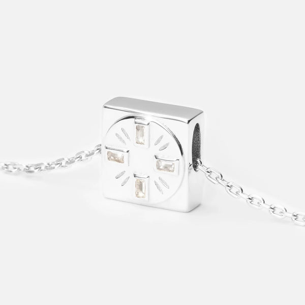 'TRUST IN THE TIMING' NECKLACE PENDANT CHARM