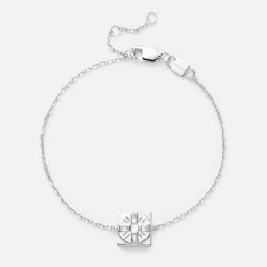 'TRUST IN THE TIMING' FIXED CHARM BRACELET (925 Sterling Silver)
