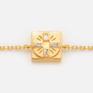 'TRUST IN THE TIMING' FIXED CHARM BRACELET