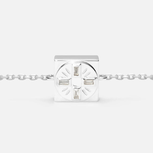 'TRUST IN THE TIMING' FIXED CHARM BRACELET (925 Sterling Silver)