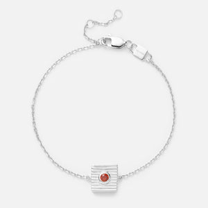 'BRAVER THAN YOU THINK' FIXED CHARM BRACELET (925 Sterling Silver)