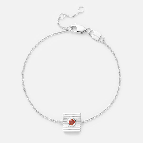 'BRAVER THAN YOU THINK' FIXED CHARM BRACELET (925 Sterling Silver)