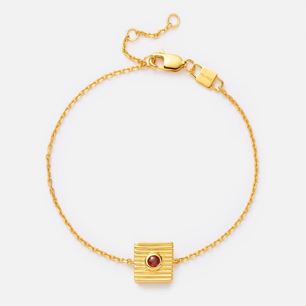 'BRAVER THAN YOU THINK' FIXED CHARM BRACELET