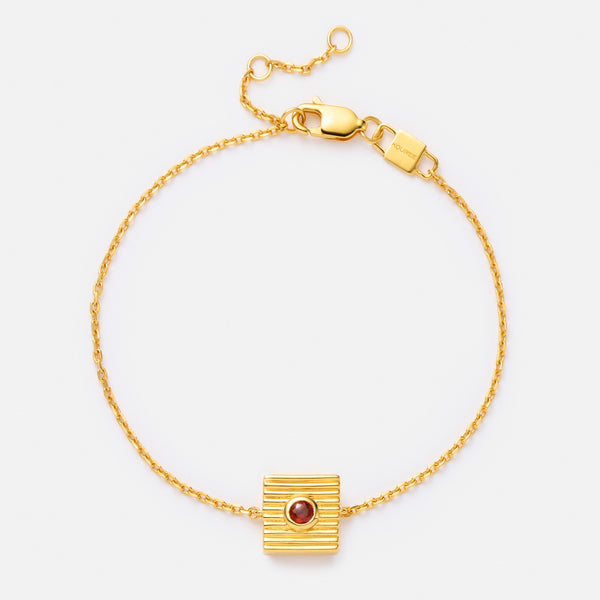 'BRAVER THAN YOU THINK' FIXED CHARM BRACELET