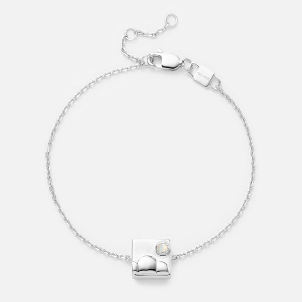 'LET IT GO CHARM' FIXED CHARM BRACELET (925 Sterling Silver)