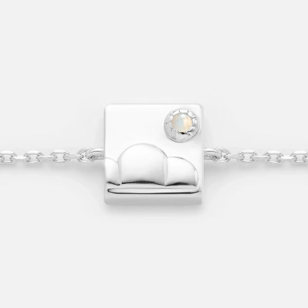 'LET IT GO CHARM' FIXED CHARM BRACELET (925 Sterling Silver)