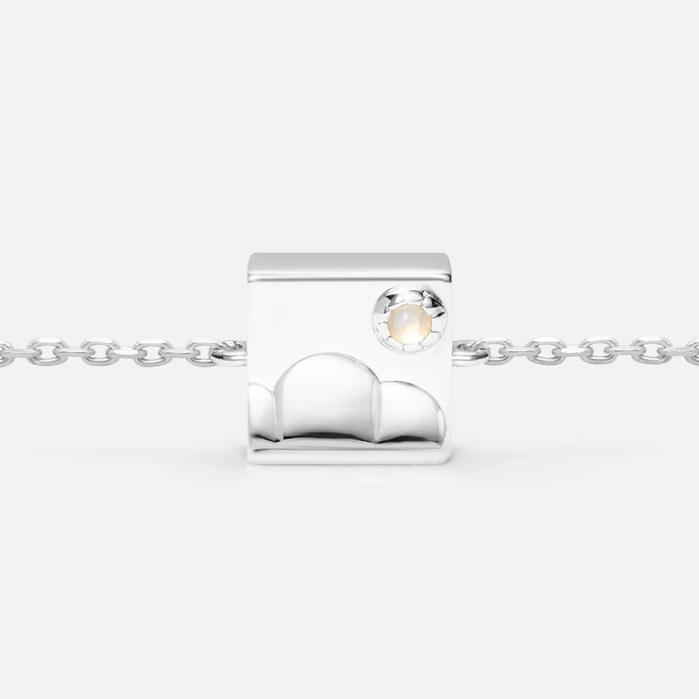 'LET IT GO CHARM' FIXED CHARM BRACELET (925 Sterling Silver)