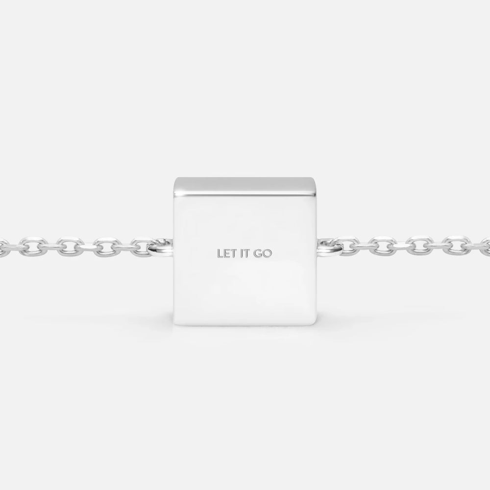'LET IT GO CHARM' FIXED CHARM BRACELET (925 Sterling Silver)
