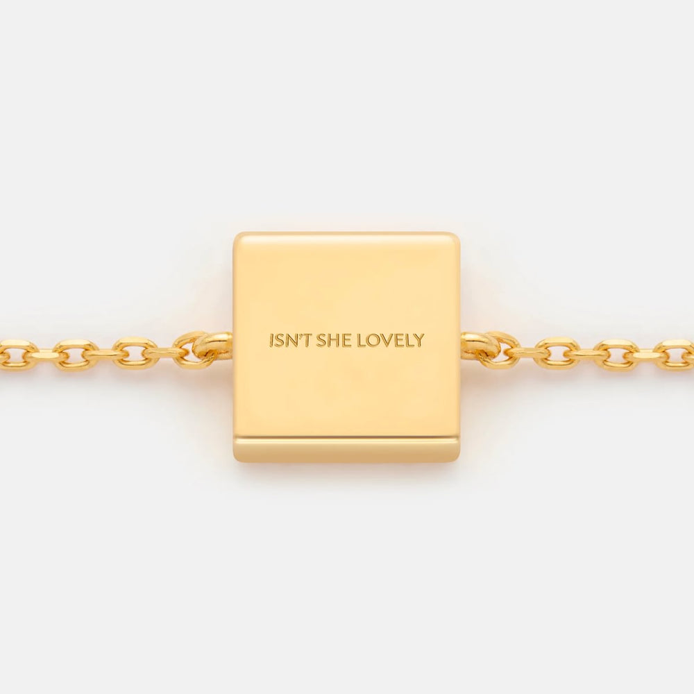 ISN'T SHE LOVELY  FIXED CHARM BRACELET