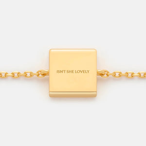 ISN'T SHE LOVELY  FIXED CHARM BRACELET