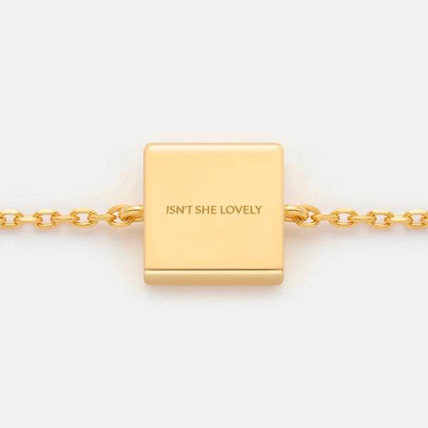 ISN'T SHE LOVELY  FIXED CHARM BRACELET