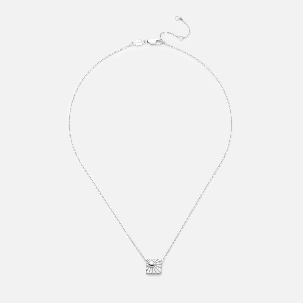 'BE THE SUNSHINE' NECKLACE PENDANT CHARM & NECKLACE CHAIN (925 Sterling Silver)