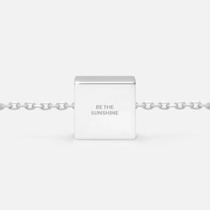 'BE THE SUNSHINE' NECKLACE PENDANT CHARM