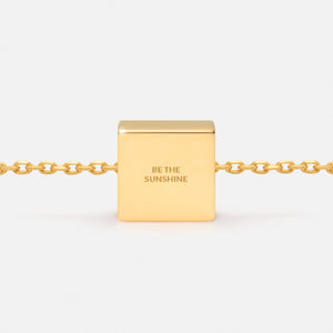 'BE THE SUNSHINE' NECKLACE PENDANT CHARM