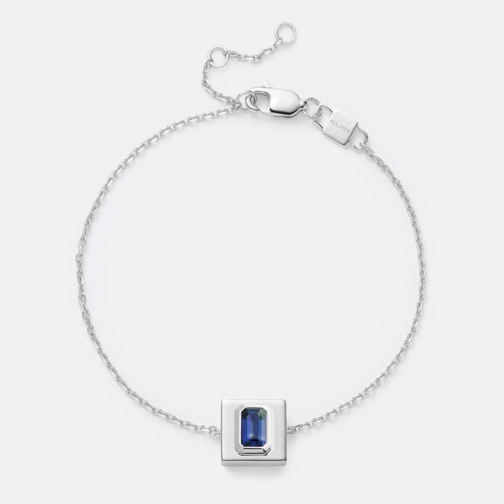 BABY BOY BLUE FIXED CHARM BRACELET