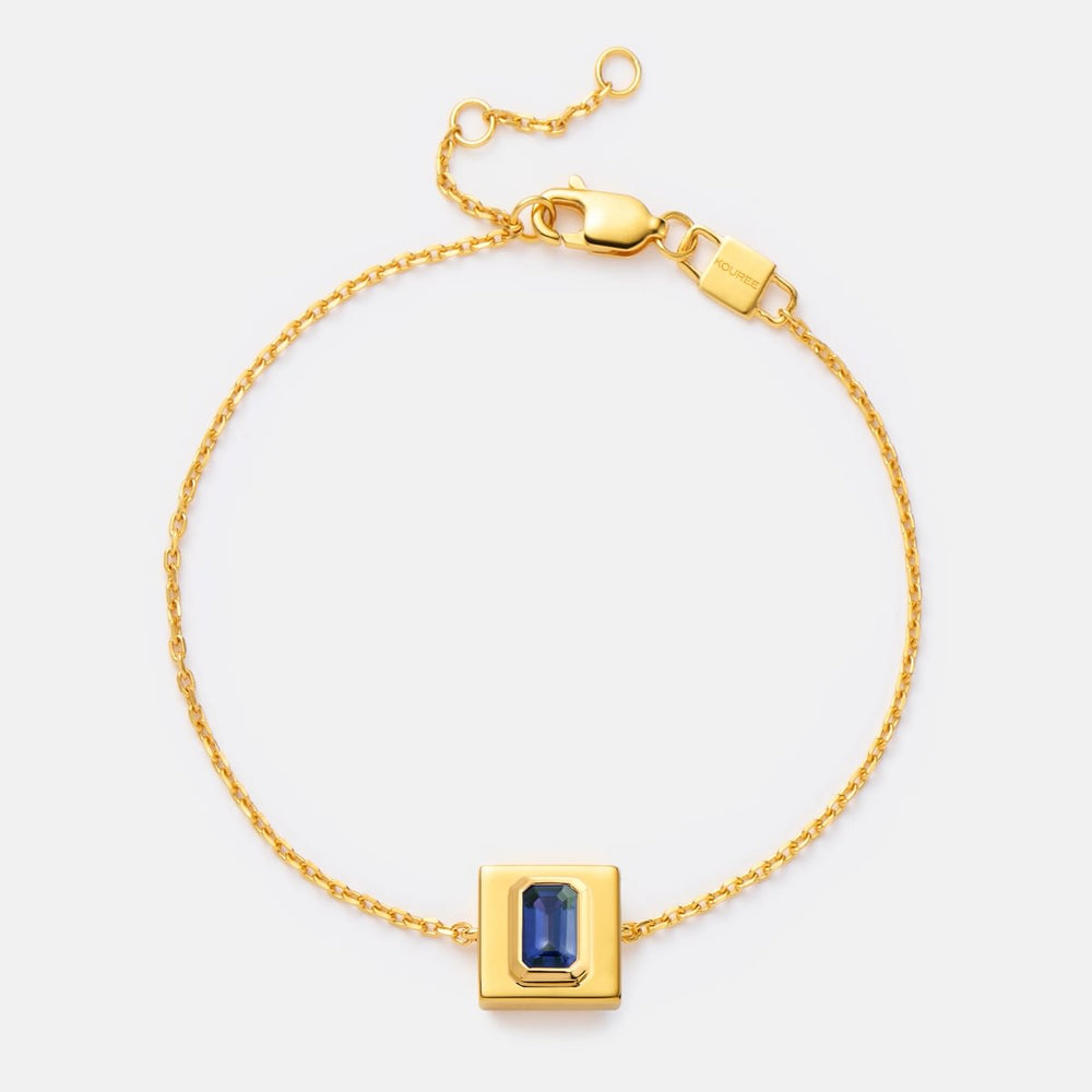 BABY BOY BLUE FIXED CHARM BRACELET