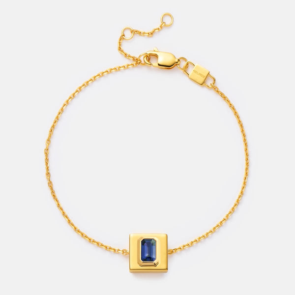 BABY BOY BLUE FIXED CHARM BRACELET