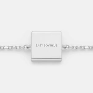 BABY BOY BLUE FIXED CHARM BRACELET
