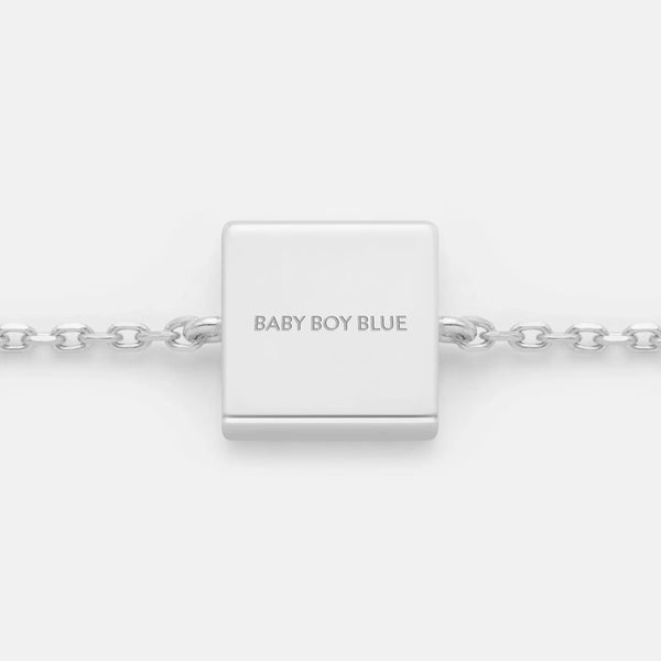 BABY BOY BLUE FIXED CHARM BRACELET