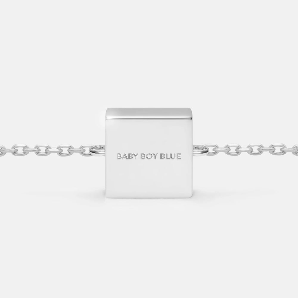 BABY BOY BLUE FIXED CHARM BRACELET