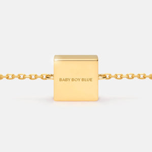 BABY BOY BLUE FIXED CHARM BRACELET