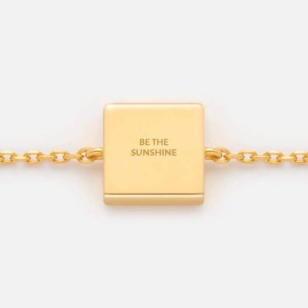 'BE THE SUNSHINE' FIXED CHARM BRACELET