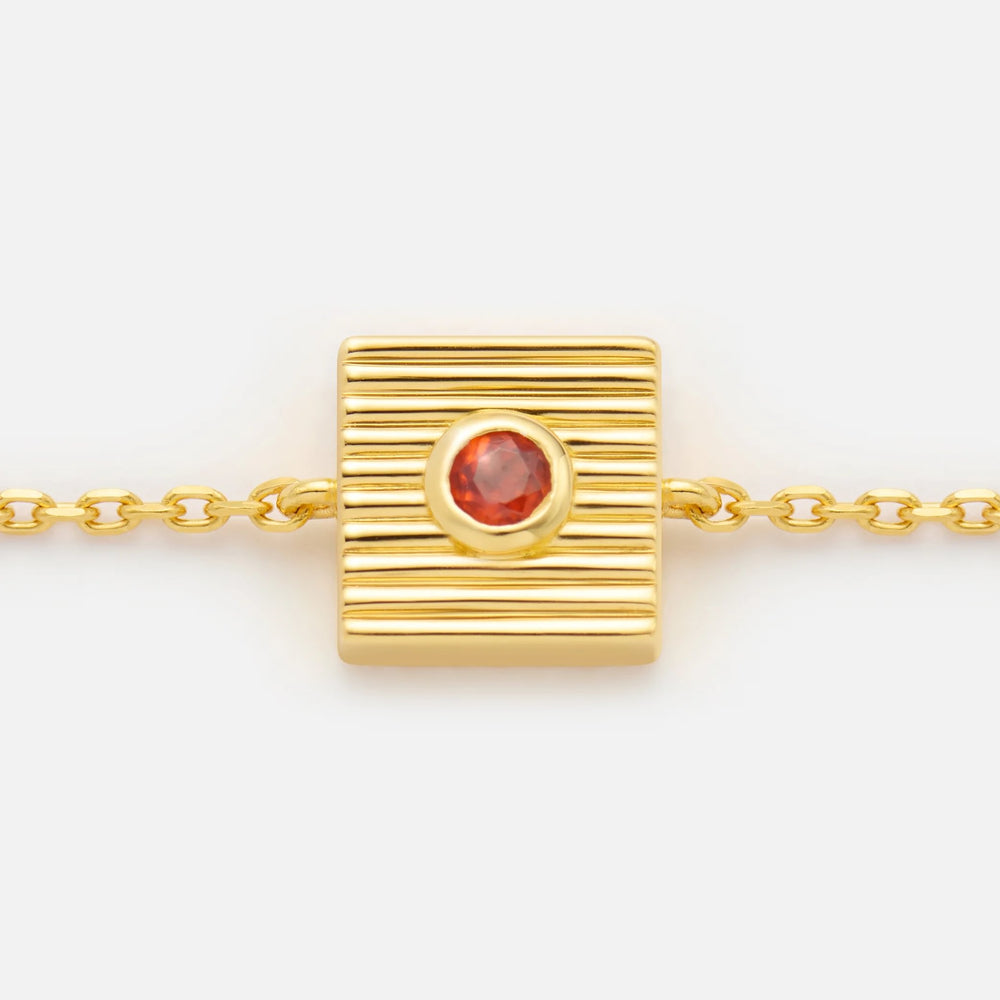 'BRAVER THAN YOU THINK' FIXED CHARM BRACELET