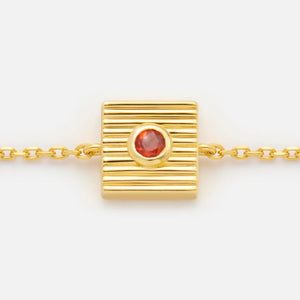 'BRAVER THAN YOU THINK' FIXED CHARM BRACELET