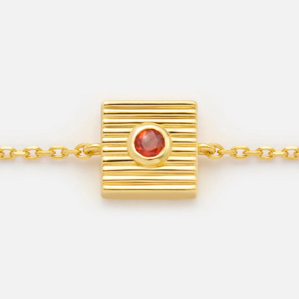 'BRAVER THAN YOU THINK' FIXED CHARM BRACELET