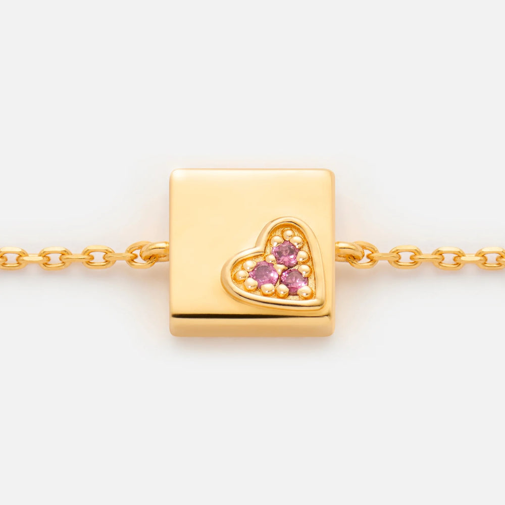 'GRATITUDE IS THE ATTITUDE' FIXED CHARM BRACELET