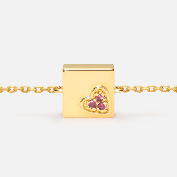'GRATITUDE IS THE ATTITUDE' FIXED CHARM BRACELET