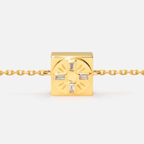 'TRUST IN THE TIMING' FIXED CHARM BRACELET
