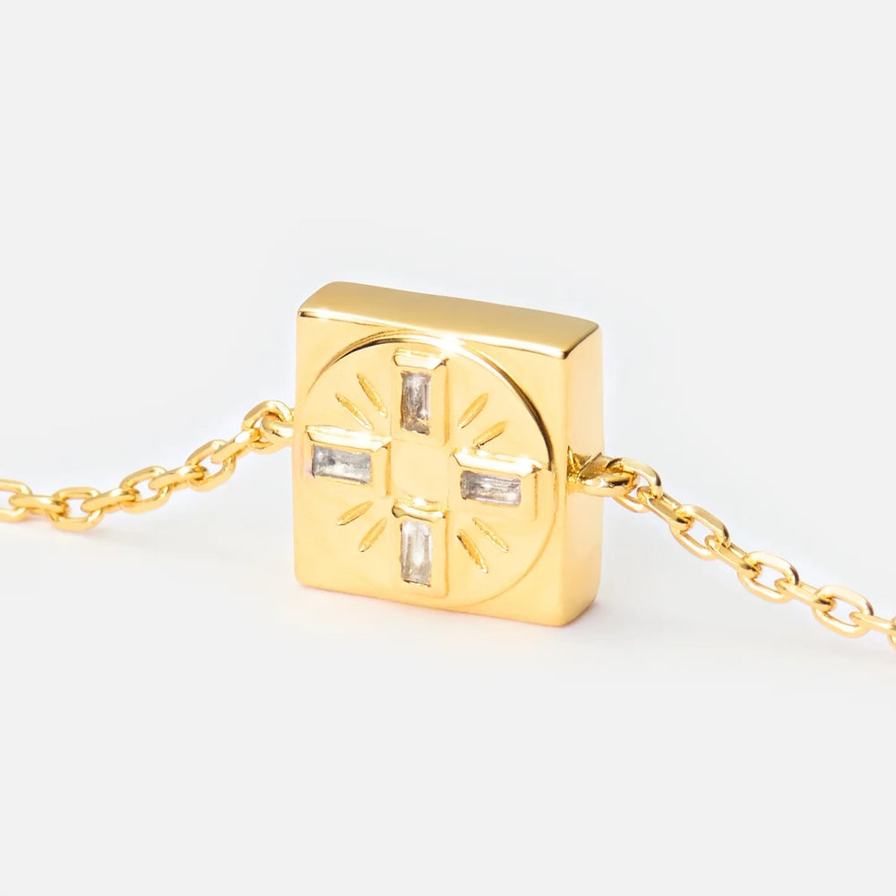 'TRUST IN THE TIMING' FIXED CHARM BRACELET