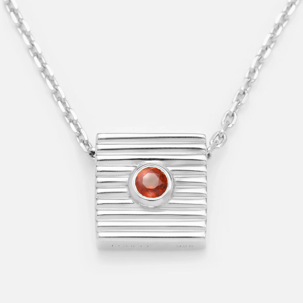'BRAVER THAN YOU THINK' NECKLACE PENDANT CHARM & NECKLACE CHAIN (925 Sterling Silver)